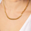 9ct Yellow Gold Double Curb Link Chain - Walker & Hall