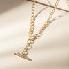 9ct Yellow Gold Curb Link Fob Chain - Necklace - Walker & Hall
