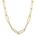 18ct Yellow Gold Paperclip Link Necklace - Necklace - Walker & Hall