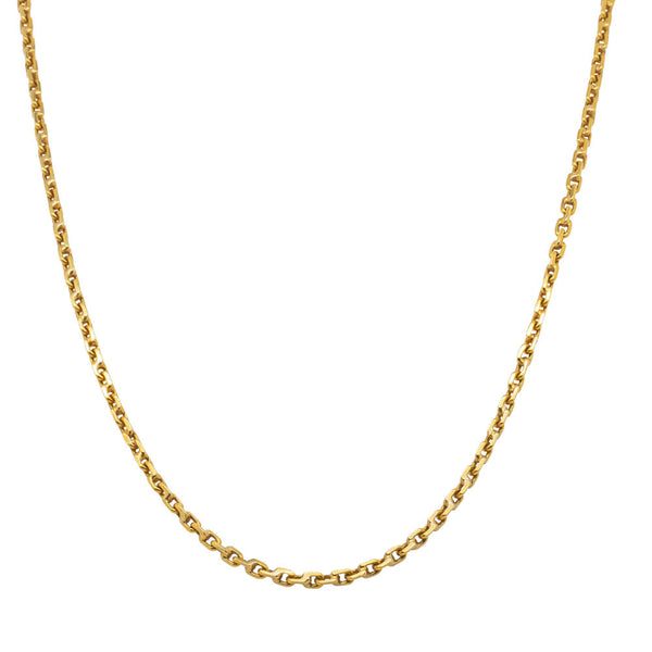 Deja Vu 22ct Yellow Gold Cable Link Chain - Necklace - Walker & Hall