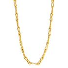 9ct Yellow Gold Pinched Link Necklace - Necklace - Walker & Hall