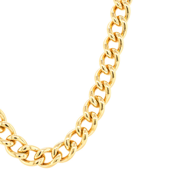 9ct Yellow Gold Curb Link Necklace - Necklace - Walker & Hall