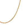 Vintage 10ct Yellow Gold Twisted Link Chain - Necklace - Walker & Hall