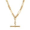 Deja Vu 9ct Yellow Gold Paperclip Link Fob Chain - Necklace - Walker & Hall