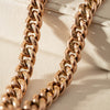 Vintage 9ct Rose Gold Curb Link Fob Chain - Necklace - Walker & Hall