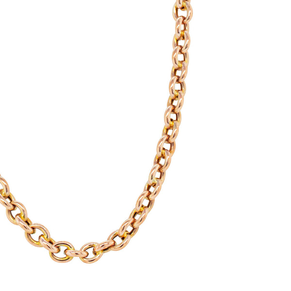 Deja Vu 9ct Rose Gold Cable Link Chain - Necklace - Walker & Hall