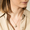 18ct Yellow Gold Paua Pearl & Diamond Pendant - Necklace - Walker & Hall