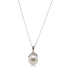 18ct White Gold South Sea Pearl & Diamond Pendant - Walker & Hall
