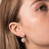 18ct Yellow Gold 11mm South Sea Pearl & Diamond Galaxy Earrings - Walker & Hall