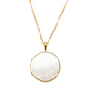 9ct Yellow Gold Mother Of Pearl Gaia Pendant - Walker & Hall