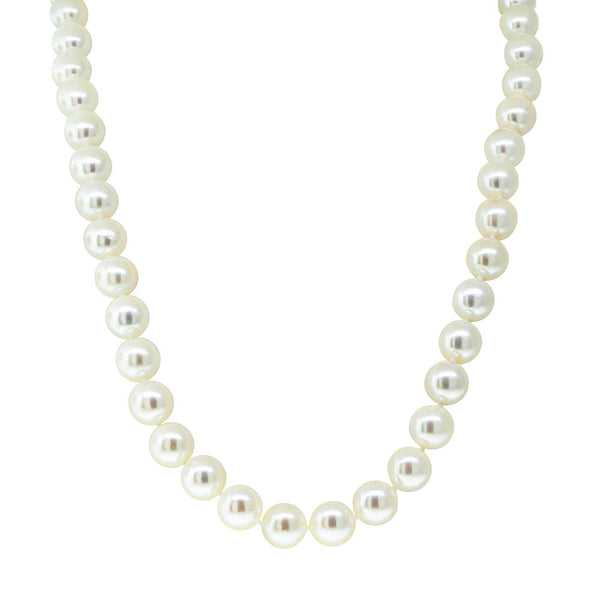 9ct Yellow Gold Akoya Pearl Strand - Necklace - Walker & Hall