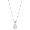 18ct White Gold 13.3mm South Sea Pearl & Diamond Galaxy Pendant - Necklace - Walker & Hall