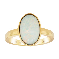 18ct Yellow Gold 2.68ct Opal Ring - Walker & Hall