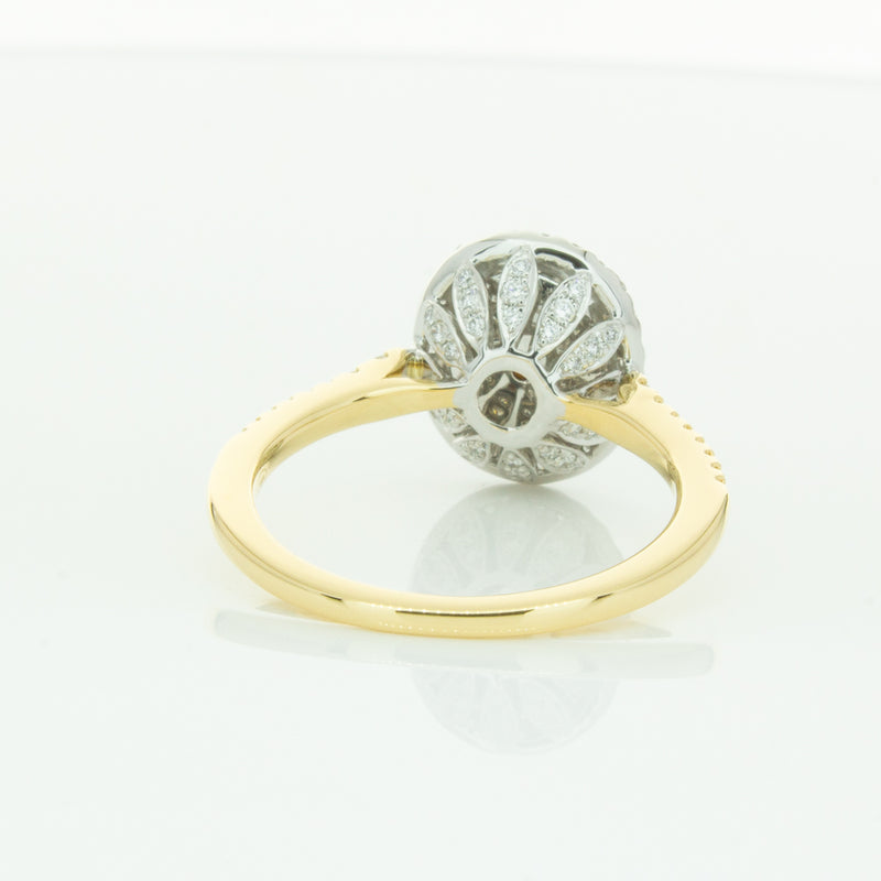 18ct Yellow Gold Opal & Diamond Sierra Ring-Ring-Walker & Hall