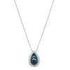 18ct White Gold 3.12ct Opal & Diamond Necklace - Necklace - Walker & Hall