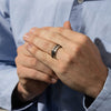 Cobalt Chrome 8mm Rivet Inlay Ring - Ring - Walker & Hall