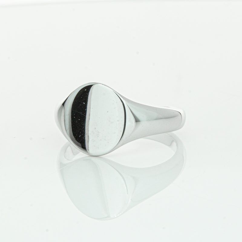 Sterling Silver Classic Signet Ring-Ring-Walker & Hall