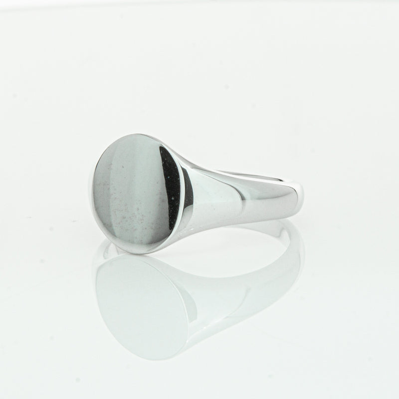 Sterling Silver Classic Signet Ring-Ring-Walker & Hall
