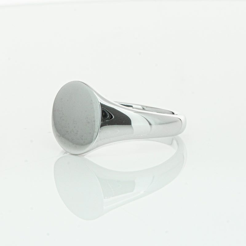 Sterling Silver Classic Signet Ring-Ring-Walker & Hall