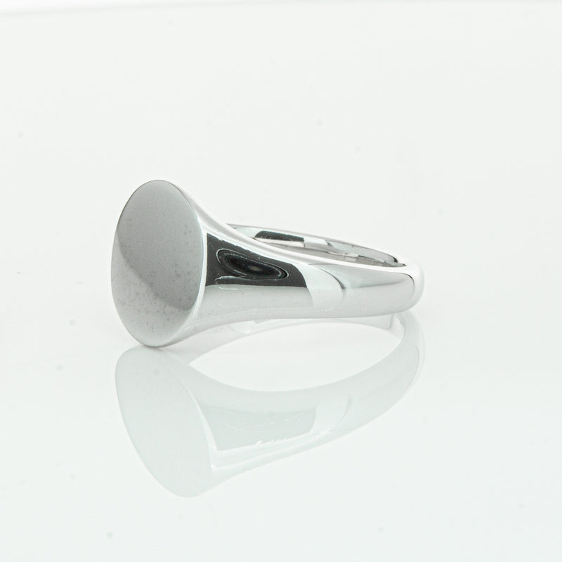 Sterling Silver Classic Signet Ring-Ring-Walker & Hall