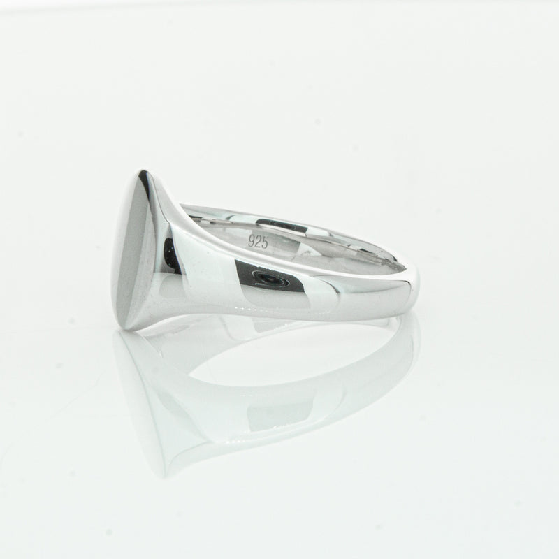 Sterling Silver Classic Signet Ring-Ring-Walker & Hall