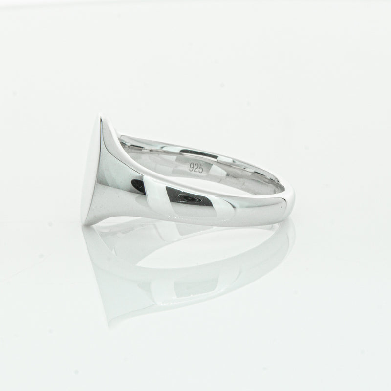 Sterling Silver Classic Signet Ring-Ring-Walker & Hall
