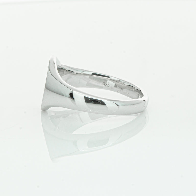 Sterling Silver Classic Signet Ring-Ring-Walker & Hall