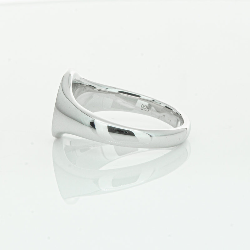 Sterling Silver Classic Signet Ring-Ring-Walker & Hall