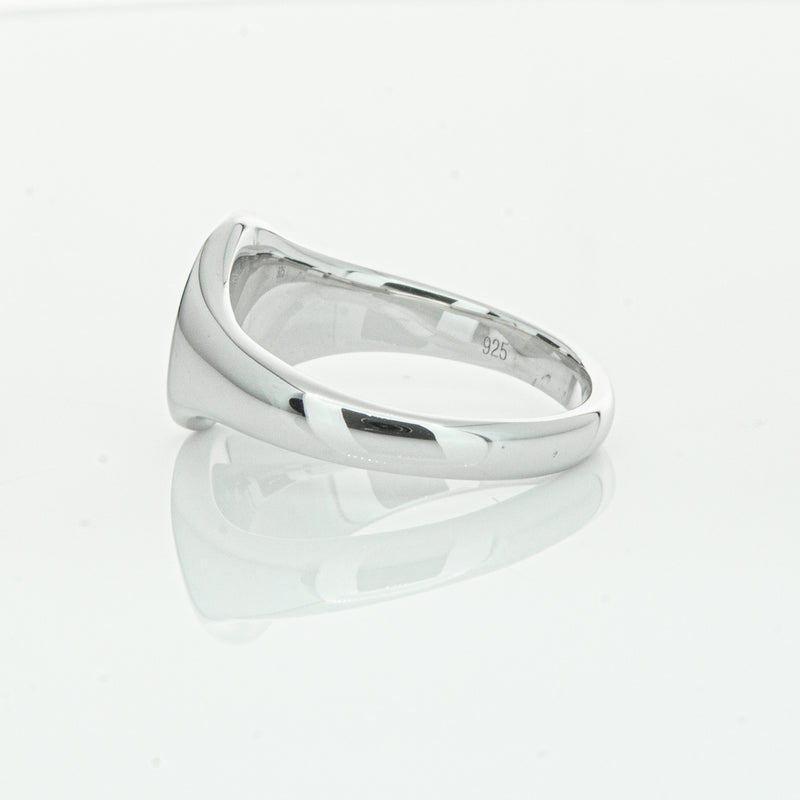 Sterling Silver Classic Signet Ring-Ring-Walker & Hall