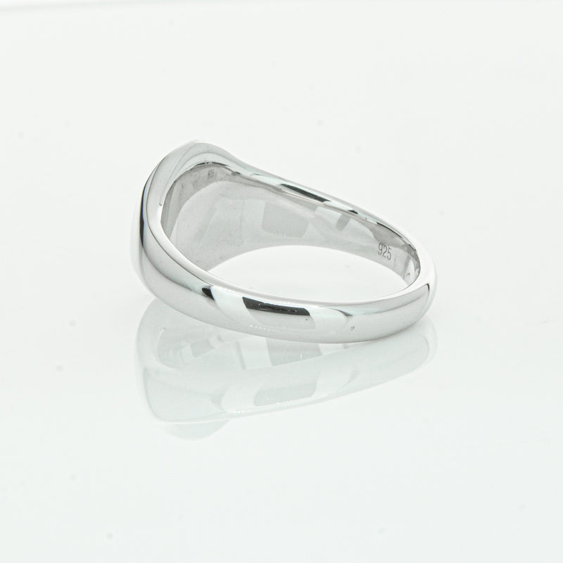 Sterling Silver Classic Signet Ring-Ring-Walker & Hall