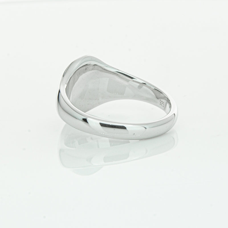 Sterling Silver Classic Signet Ring-Ring-Walker & Hall
