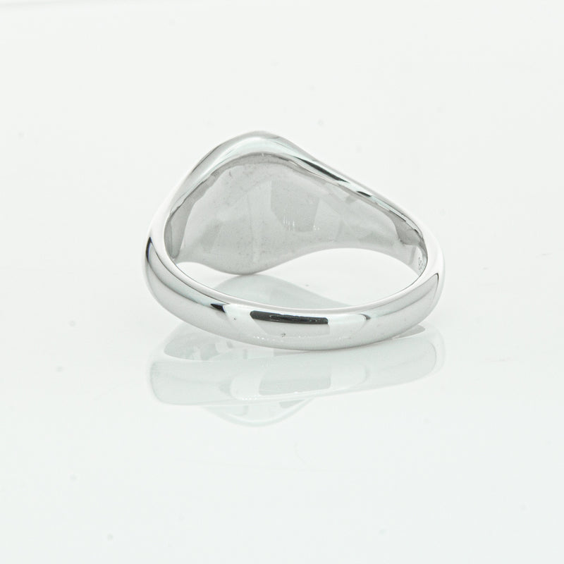 Sterling Silver Classic Signet Ring-Ring-Walker & Hall