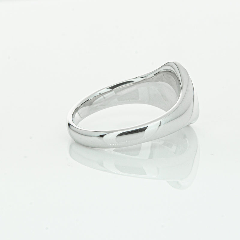 Sterling Silver Classic Signet Ring-Ring-Walker & Hall