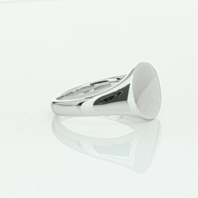 Sterling Silver Classic Signet Ring-Ring-Walker & Hall