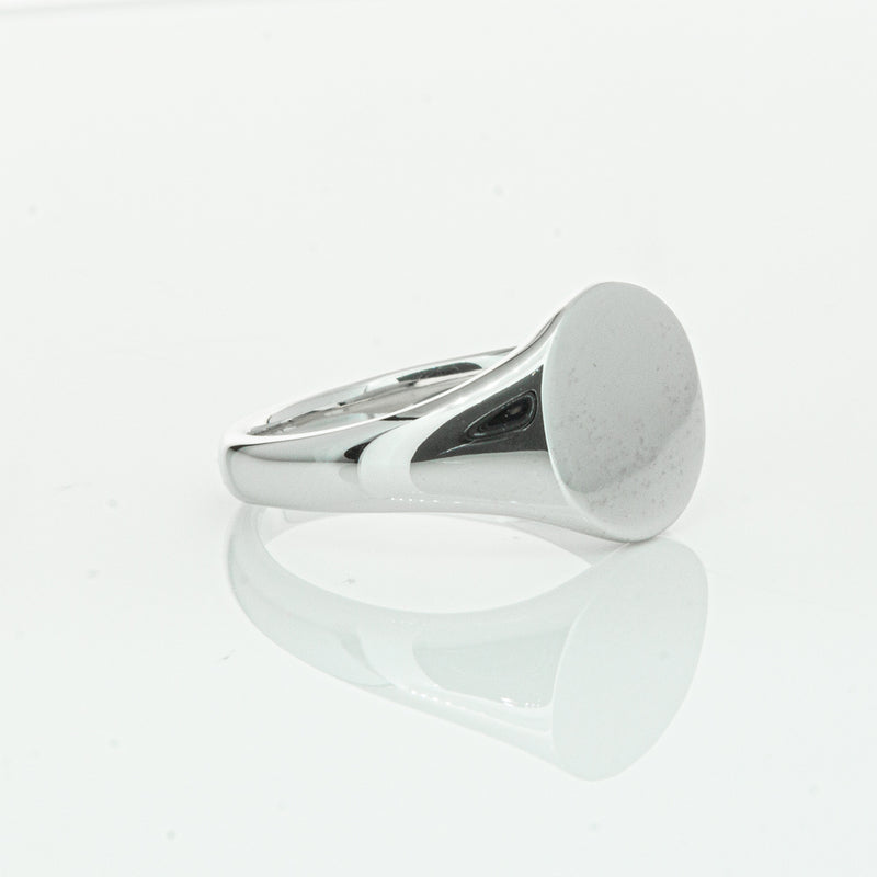 Sterling Silver Classic Signet Ring-Ring-Walker & Hall