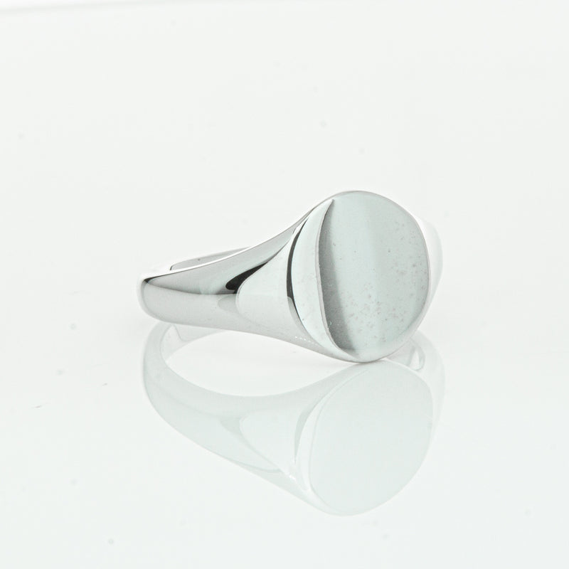 Sterling Silver Classic Signet Ring-Ring-Walker & Hall