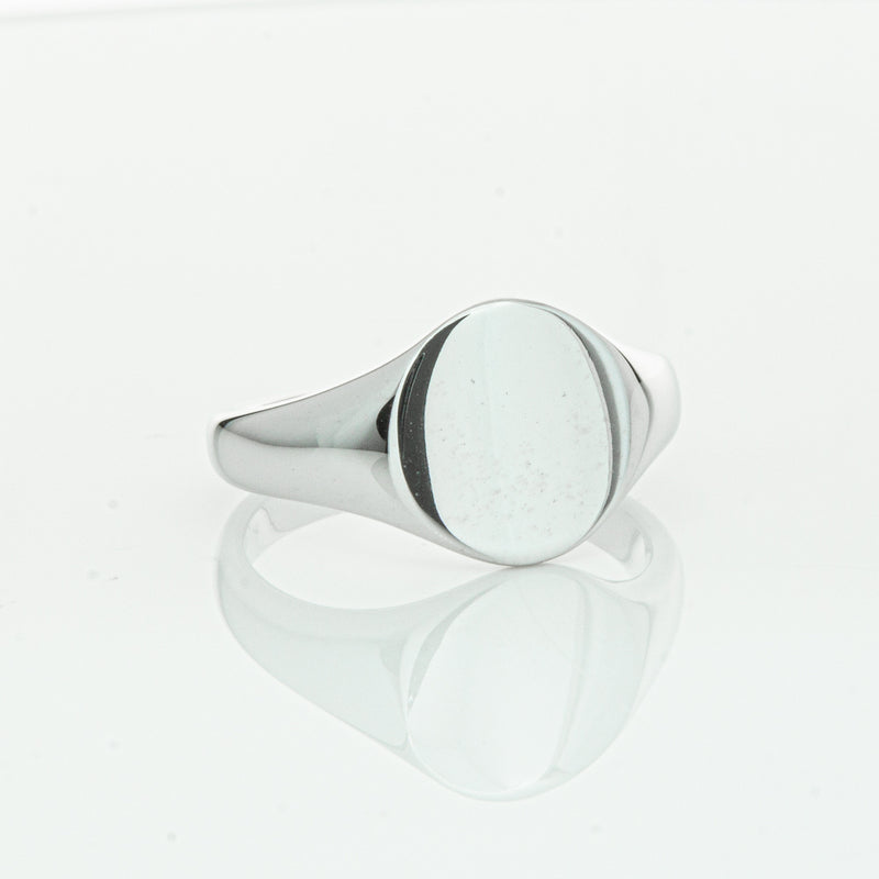 Sterling Silver Classic Signet Ring-Ring-Walker & Hall