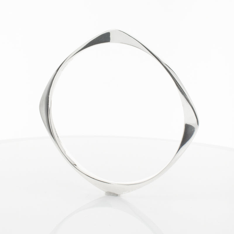Sterling Silver Eos Bangle-Bracelet-Walker & Hall