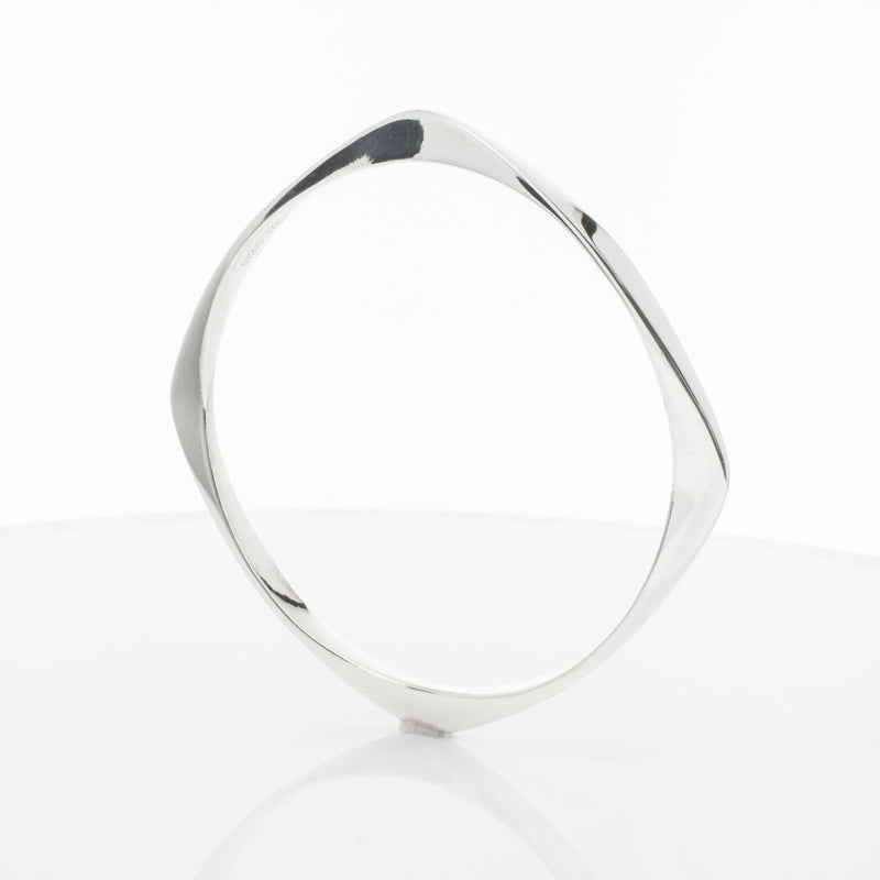 Sterling Silver Eos Bangle-Bracelet-Walker & Hall