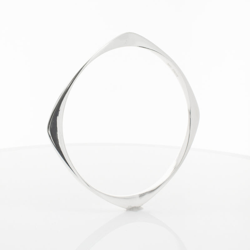 Sterling Silver Eos Bangle-Bracelet-Walker & Hall
