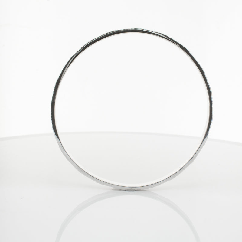 Sterling Silver Reflections Bangle-Bracelet-Walker & Hall