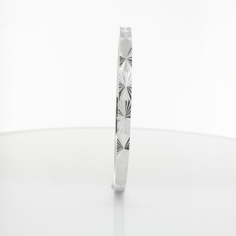 Sterling Silver Reflections Bangle-Bracelet-Walker & Hall