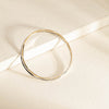 9ct Yellow Gold & Sterling Silver Entwined Bangle - Bracelet - Walker & Hall