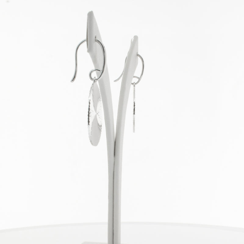 Sterling Silver Reflections Hook Earrings-Earrings-Walker & Hall