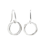 Sterling Silver Mini Entwined Hook Earrings - Earrings - Walker & Hall