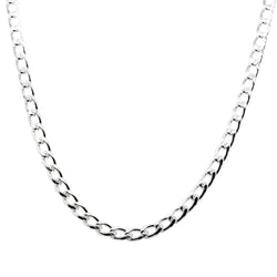 Sterling Silver Curb Link Chain Necklace - Walker & Hall