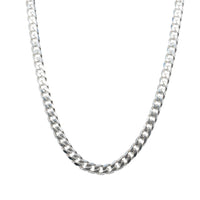 Sterling Silver Curb Chain-Necklace-Walker & Hall