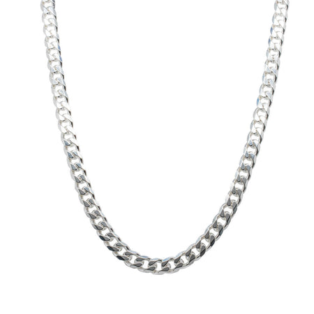 Sterling Silver Curb Chain-Necklace-Walker & Hall