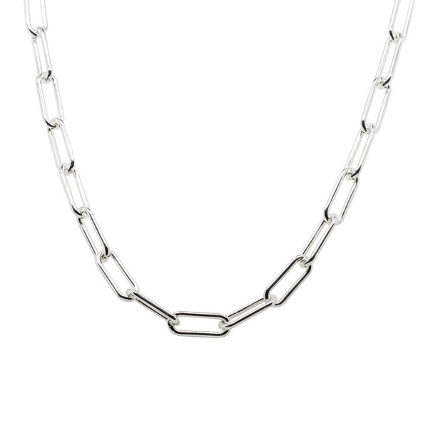 Sterling Silver Staple Link Chain - Walker & Hall