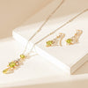 Vintage Platinum & Yellow Gold, Peridot, Pearl & Diamond Set-Necklace-Walker & Hall